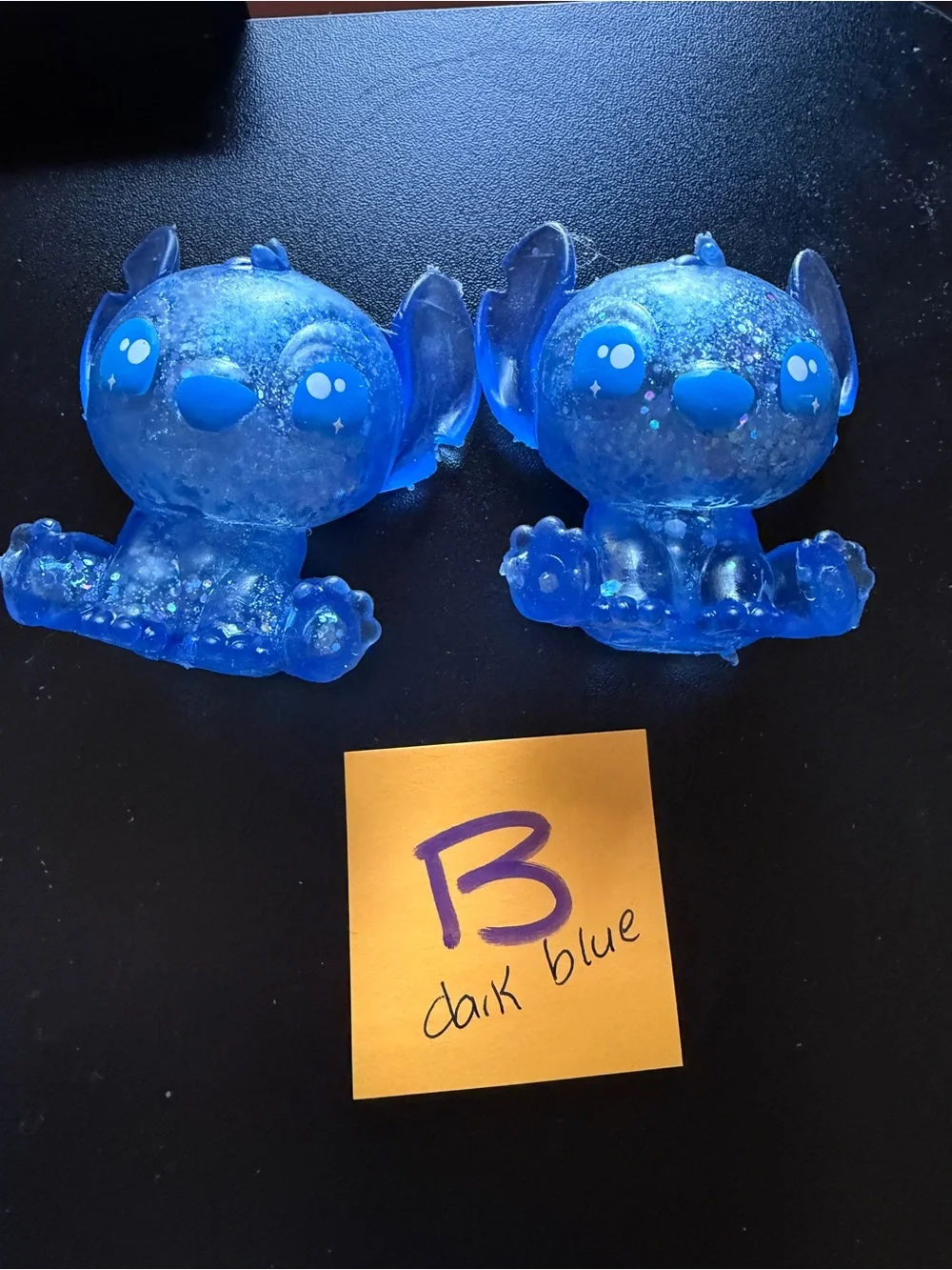 New Disney Squish a Stitch Mystery Glitter Sugar Squishy Toy Dark Blue B
